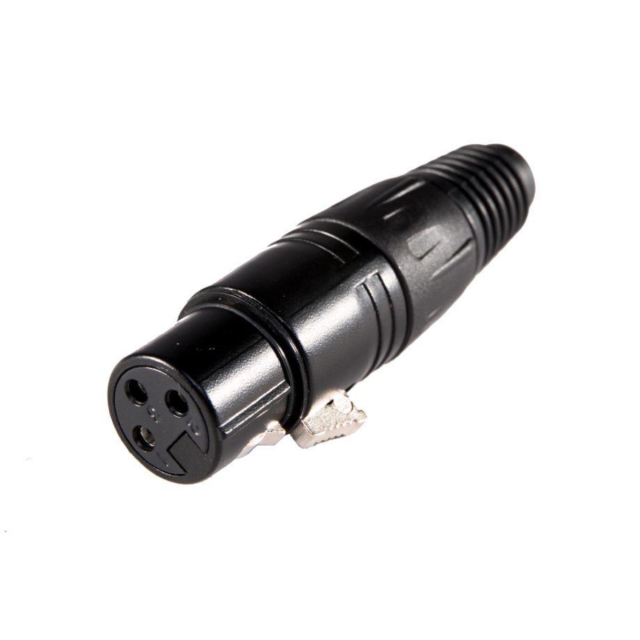 XLR 3-PIN CABLE CONNECTOR - FEMALE